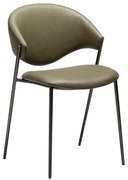 Khaki jedálenská stolička z imitácie kože Zone – DAN-FORM Denmark