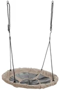 Detská hojdačka Nest 95 cm - čierna / béžová