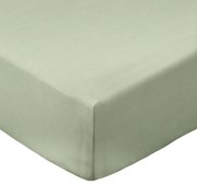 Zelená napínacia plachta z bavlneného perkálu 150x200 cm Cotton Percale – Bianca