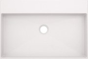 Deante Correo, granitové umývadlo na dosku 600x400x100 mm, biela, CQR_AU6S