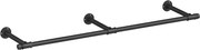 Nástenná šatníková tyč Torko čierna