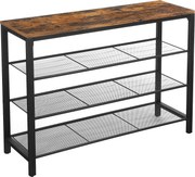 XXXLutz REGÁL NA TOPÁNKY, čierna, hnedá, 100/72/30 cm Boxxx - Online Only drobný nábytok - 002543009401