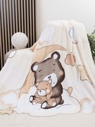 Baránková deka mikroplyš 150 × 200 cm – Medvedík