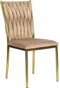 PROXIMA.store - Luxusná jedálenská stolička DAN FARBA: béžová
