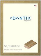 DANTIK rám na obraz 50x70 | ANDRÉ velká starostříbrná (Plexi Čiré)