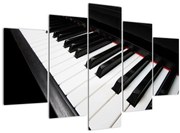 Obraz klávesov piána (150x105 cm)