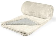 Polášek Mikroflanelová deka s barančekom - Smotanová | 100 x 150 cm