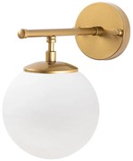 Biele/v mosadznej farbe nástenné svietidlo Roe – Opviq lights