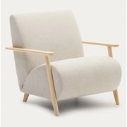 Béžové/krémové ženilkové kreslo Meghan – Kave Home