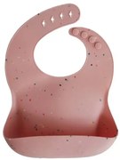 Mushie Silikónový podbradník: Powder Pink Confetti