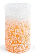 Parafínová svíčka DREAM 8x10 cm oranžová
