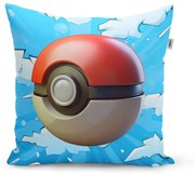 Sablio Vankúš Pokemon ball Obloha - 40x40 cm