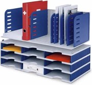 Triediace moduly, 8 prepážok a 9 priehradok, modrá