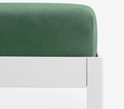 Goldea jersey elastická plachta - tmavo zelená 90 x 200 cm