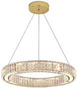 Toolight Toolight, LED závesné svietidlo 24W 4000lm APP1079-CP, zlatá, OSW-08891