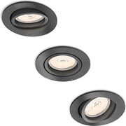 Philips 50393/99/PN - SADA 3x Podhľadové svietidlo DONEGAL 1xGU10/5,5W/230V