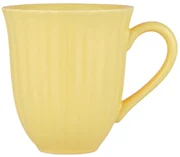 Žltý keramický hrnček s vrúbkami MYNTE LEMONADE