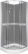 Novoterm Sprchový box štvrťkruhový NV-Cessla 90 G, 90x90 sivý