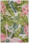 Kusový koberec Flair 105614 Tropical Flamingo Multicolored – na von aj na doma, 200x285, viacfarebná, chodba / predsieň, Hanse Home