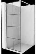 Mexen Kioto sprchová stena 80 x 200 cm, transparentnéné/čierny vzor 8 mm, chrómová - 800-080-101-01-77