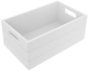 Orion Drevená debnička, biela, 36 x 26 x 15 cm, L