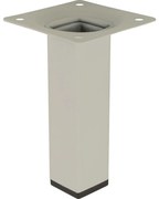 Štvorcová nábytková noha 10 cm biela