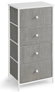 Autronic BONTEC Komoda 45x30x92cm, mdf, sivá, AUK-E1031 GREY Farba: Šedá