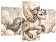 Obraz - Jednorožec v oblakoch (90x60 cm)