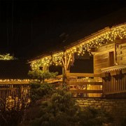 DECOLED Súprava LED osvetlenia domu, 9+1 zdarma, teplá biela, biely kábel, Easy Fix, IP67