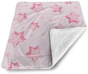 Sablio Deka pre bábätko Ružové hviezdičky - 80x100 cm