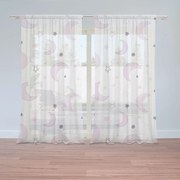 Sablio Záclony Fialové mesiačiky: 2ks 150x250cm