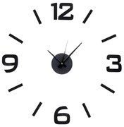 Nalepovacie nástenné hodiny MPM 3509, čierne, tichý chod, 50 cm