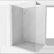 Mexen Kioto sprchová stena 90 x 200 cm, transparentnéné 8 mm, biela - 800-090-101-20-00