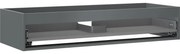 Mexen Box-A, závesná skrinka 120 cm, 1 zásuvka, grafitová matná, 91AX0-1200-235-1-66