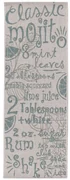 Koberec Cottage Letters beige/spa blue 60x180cm