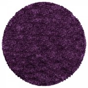 Koberec Fluffy Super Soft fialový kruh