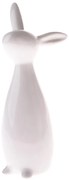 Porcelánový zajíček Twinkie biely, 7,5 x 17 cm