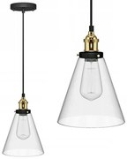 Toolight - Závesné sklenené stropné svietidlo Verto A, číre sklo, OSW-00134