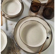 Jedálna súprava 16 ks béžová/porcelán