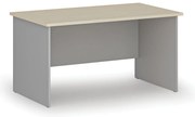 Kancelársky písací stôl PRIMO GRAY, 140x80 cm, sivá/breza