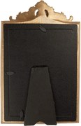 Zlatý antik fotorámik s kvetmi a ornamentmi - 17*2*26 cm / 13*18 cm