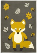 Detský koberec Kids 534431/89915- Lišiačik, hnedý