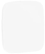 Sklenená magnetická tabuľa STELLA, so zaoblenými rohmi, 300x300 mm, biela