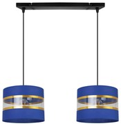 Závesné svietidlo Elegance, 2x textilné tienidlo (mix 6 farieb), (výber z 2 farieb konštrukcie), g