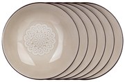 Banquet Sada hlbokých tanierov Shape 20,4 cm, 6 ks