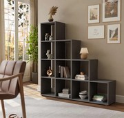 REGÁL KNIŽNICA ŠEDÁ BLITZ