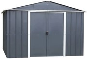 Kovový záhradný domček 65AEYZ 202x137 cm antracit