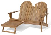 Adirondack dvojité relaxačné kreslo s vyťahovacou opierkou nôh