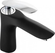 Mexen Lily umývadlová batéria, čierna/chrómová - 73600-17