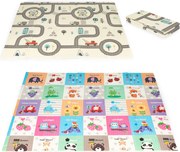 ECOTOYS Dětská skládací oboustranná podložka na hraní, lezení a učení chůze